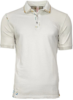 Bob Grijze Piqué Polo Shirt met Korte Mouw Bob , Gray , Heren - 2XL