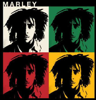 Bob Marley Faces Men's T-Shirt - Black - 3XL - Zwart