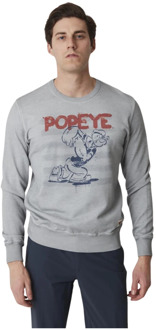 Bob Popeye Sweatshirt voor Mannen Bob , White , Heren - 2XL