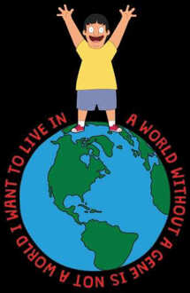 Bob's Burgers A World Without Women's Cropped Hoodie - Black - XS - Zwart