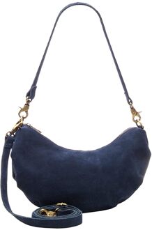Bobby Banana Bag navy blauw damestas - H 20 x B 27 x D 7 cm
