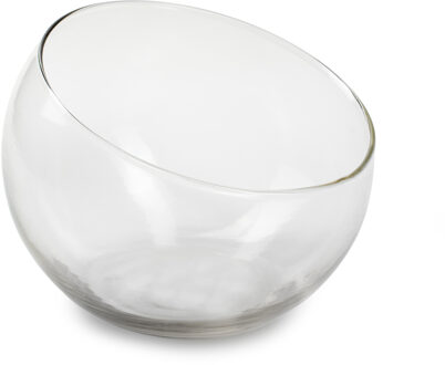Bobby - helder transparant glas - bol vaas - D15 x H12 cm