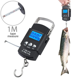 BOBI 50KG/10g Mini Electronic Portable Digital Scale LCD Display Suitcase Travel Handheld Weighing Hanging Scale Fishing Balance