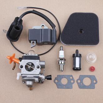 Bobine Carburateur Luchtfilter Kit voor Stihl FS87 FS90 FS100 KM100 FS110 KM110 FS130 KM130 HT130 Trimmer ZAMA C1Q-S173
