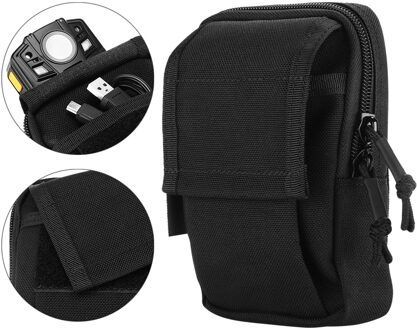 BOBLOV Body Camera Bag Draagtas Pretection Pouch voor Alle Merken Body Camera KJ21 WN9 WA7-D HD66 Zwart Politie camera tas