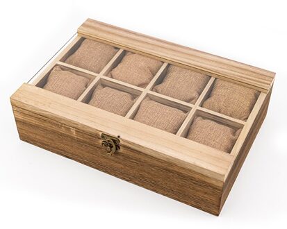 Bobo Vogel Hout Polshorloge Display Box Organizer Opbergdoos Horloges Holder Sieraden Display Case Met Kussens Zonder Horloges zonder logo