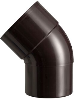 Bocht 45° Pvc Bruin 80mm