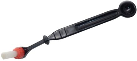 Bocht Hoofd Nylon Koffie Machine Borstel Cleaner Gereedschap Voor Semi-Automatische Espresso Koffiemachine Machine Outlet Filter (Blac