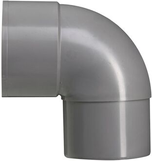 Bocht - Pvc - Grijs - Ø80mm - 87° - Verjongd