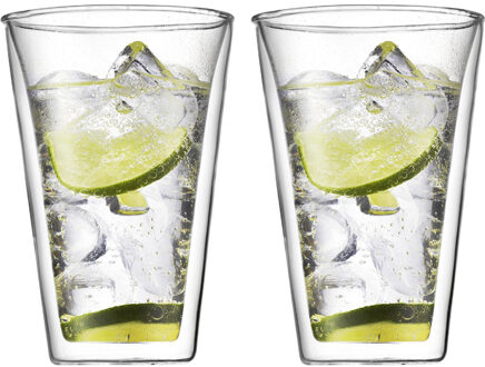 bodum Canteen Dubbelwandig Glas 0,4 L - 2 st. Transparant
