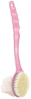 Body Brush Bad Borstel Wassen Douche Exfoliërende Droge Borstel Terug Scrubber Lange Handvat Bad Bloem Twee-In-een bad Bal @ C