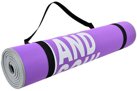 Body en soul yoga mat - maat One size Paars