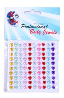 Body juwelen hartjes 100 stuks Multi