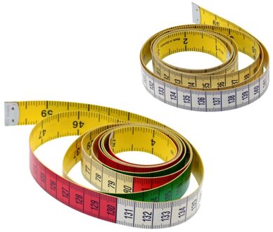 Body Meten Kleurrijke Ruler Sewing Tailor Meetlint 1.5M Zachte Naaien Heerser Meter Naaien Meten Tape Dubbelzijdig schaal