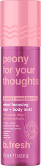 Body Mist b.fresh Peony For Your Thoughts, Mind Focusing Hair + Body Mist 221 ml
