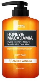 Body Wash Kundal Honey & Macadamia Pure Body Wash Amber Vanilla 500 ml