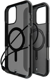 Bodyguardz Ace Pro MagSafe Backcover voor de Apple iPhone 16 Pro Max - Smoke / Black Meerkleurig