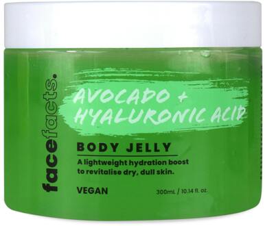 Bodylotion Face Facts Body Jelly Moisturiser Avocado & Hyaluronic Acid 300 ml
