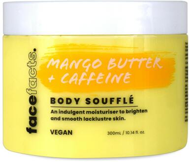 Bodylotion Face Facts Body Souffle Moisturiser Mango Butter & Caffeine 300 ml