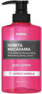 Bodylotion Kundal Honey & Macadamia Pure Body Lotion Amber Vanilla 500 ml