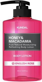 Bodylotion Kundal Honey & Macadamia Pure Body Lotion English Rose 500 ml