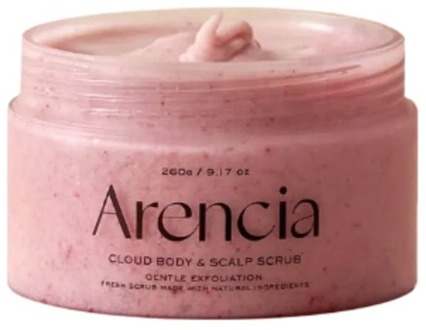 Bodyscrub Arencia Fresh Cloud Body & Scalp Scrub Lavender & Pear 260 g