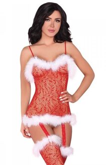 Bodystocking, Catriona Christmas - Maat: S/L