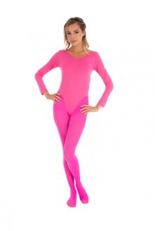 Bodysuit Roze Met Lange Mouwen Elastisch