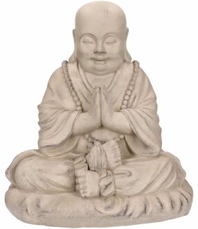Boeddha beeldje mediterend 35 cm - Beeldjes Multikleur