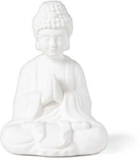 Boeddha porselein - wit - 14.2x11.2x19 cm