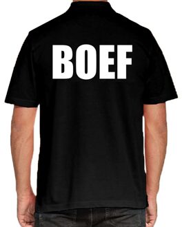 BOEF poloshirt zwart voor heren XL