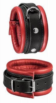 Boeien Leather-feet Zwart/Rood