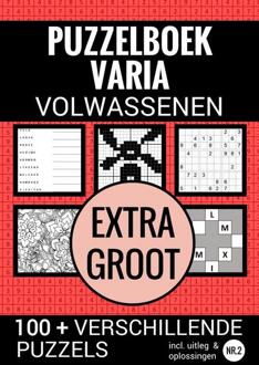 Boek Cadeau - Puzzelboek Varia Extra Groot - Nr. 2 - Voor Ouderen, Slechtzienden, Senioren, - Puzzelboeken & Meer