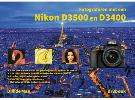 Boek Fotograferen met een Nikon D3500 & D3400 Dre de Man