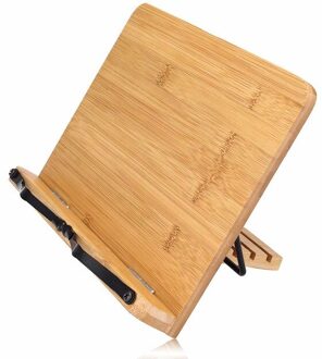 Boek Houder Bureau Organizer Verstelbare Lezen Rest Tablet Draagbare Opvouwbare Kookboek Pagina Vaste Keuken Boekensteun Plank Stand Hout