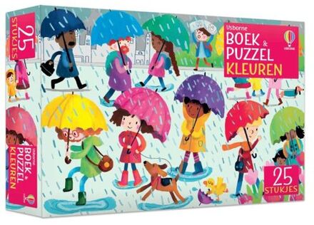 Boek met puzzel, kleuren. 3+