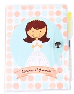 Boek Pvc + Balpen Punt Meisje 1ª Communie-Details En Voor Bruiloften, Gedoopt Suits, communies, Verjaardag & Goedkope