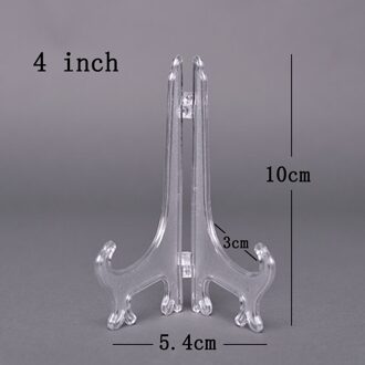 Boek Voetstuk Houder 10 Stuks Ezels Plaat Houders Display Afdruiprek Draagbare Home Decor Display Stand Stander doorzichtig 4 duim
