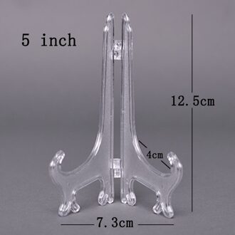 Boek Voetstuk Houder 10 Stuks Ezels Plaat Houders Display Afdruiprek Draagbare Home Decor Display Stand Stander doorzichtig 5 duim