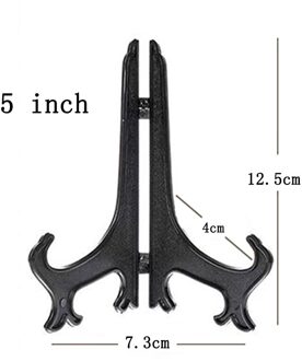 Boek Voetstuk Houder 10 Stuks Ezels Plaat Houders Display Afdruiprek Draagbare Home Decor Display Stand Stander zwart 5 inck