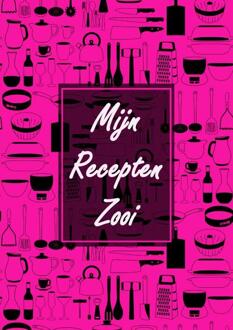 Boekcadeau Vrouw / Boek Cadeau Collega - Blanco Recepten Invulboek - "mijn Recepten Zooi" - Boek Cadeau