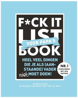 Boeken F*ck it list Book voor papa's