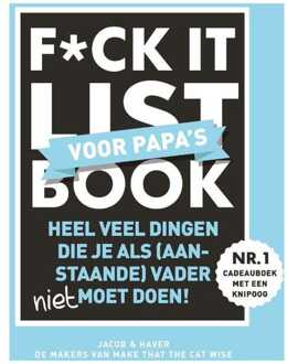 Boeken F*ck it list Book voor papa's