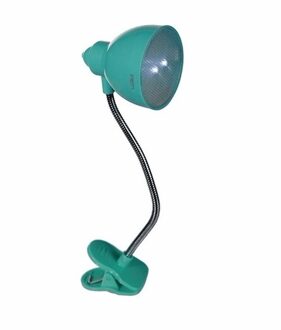 Boeken leeslampje op batterijen turquoise - Leeslampen Groen
