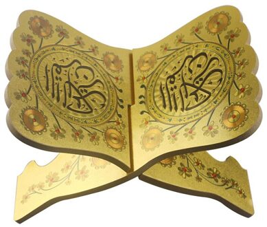 Boekenkasten Heilige Boekenplank, Houtsnijwerk Bookstall-Opvouwbare Bookstall Is Gebruikt Om De Moslim Props Festival, de Arti C