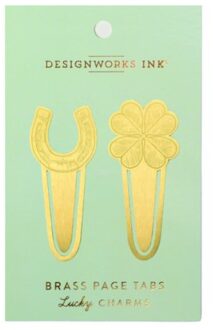 boekenlegger messing - lucky charms à 2 stuks