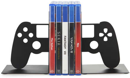 Boekensteun Videogame houder controller zwart metaal