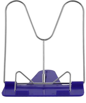 Boekensteunen Draagbare Opvouwbare Verstelbare Boekensteun Stand Reading Boek Stand Document Houder Base Lezen Boek Houder blauw