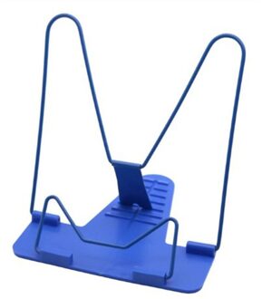 Boekensteunen Draagbare Opvouwbare Verstelbare Boekensteunen Boekenplank Anti-Bijziendheid Lezen Boekenplank Bestand Rack Base Lezen Boekenplank blauw