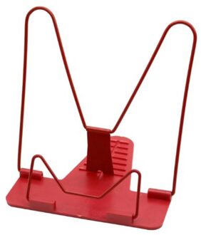 Boekensteunen Draagbare Opvouwbare Verstelbare Boekensteunen Boekenplank Anti-Bijziendheid Lezen Boekenplank Bestand Rack Base Lezen Boekenplank rood